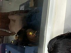 White-Skinned Girl Bent Over For Doggy In Public Park