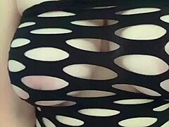 Sexy milf flaunts her big tits and ass in missionary 😍