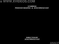 Phoenix madina's casting interview turns anal with big black cock