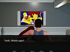 blonde teen and brunette MILF in erotic family game scene!