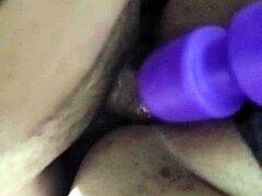 honduran woman enjoys pleasure with partner and toy