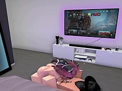 roblox quickie blowjob unfolds with a surprising twist of cum in mouth