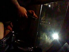oh man, alone in the car jerking off that big cock solo style, public outdoor vibes 🚗🍆