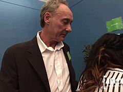 Company interview casually shifts to wild interracial foursome with ebony jasmine webb and romana ryder