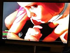 Masturbating to this hot redhead pornstar with tattoos and cumshots 😏