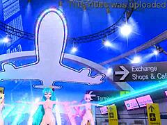 Hatsune Miku Rin and Luka in Tricolore Airline Project Diva Nude Mod!