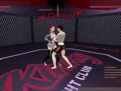 In this kinky fight club match, the loser takes on kat with wild riding