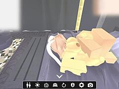 Adorable Blonde with Big Tits and Ass Gets Rough Sex in Game