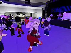Dancing With Naughty Young Girls In Roblox Party Hall