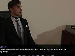 In this episode, characters engage in a themed role-play exploring power dynamics and examinations.