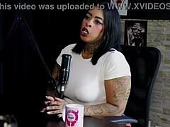 Imagine a Brazilian swinger game where Marcelly Mello in sheer red lingerie contrasts with blonde teens using toys