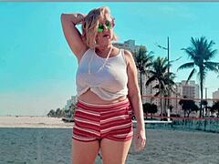 Bebezita baby shares her big natural tits and sensual style in a mature display.