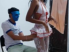 The 22-year-old effeminate man watches me while i dance like a whore