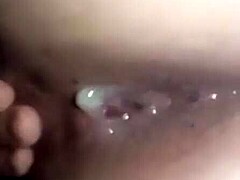 my tight spot clenched as he pushed in i peaked loudly with a messy surprise