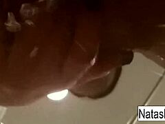 can busty natasha nice really turn up the heat with her solo masturbation in that black light video?