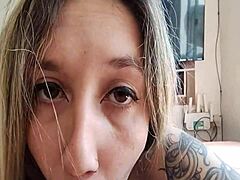 What If A Petite Babe Gives Morning Blowjob Leading To Amateur Creampie With Small Tits Exposed