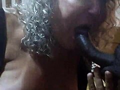 Symona as the travesti from Gaúcha engages in detailed oral crossdressing scenes with shemale elements