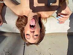 petite horny christina sage takes pov pounding with wet pussy and deepthroat action