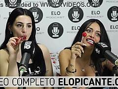 Bisexual Lesbians Kiss And Play With Lollipop In Fun Session!