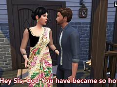 Brother rips apart sister's pussy in rough cheating wife fuck session with huge cock