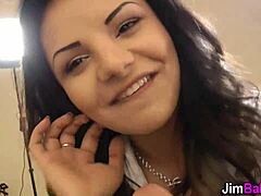 euro teen gives pov head to old guy in stockings and shoes