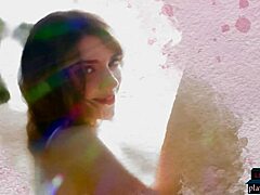 stunning latina playboy model azura grace with big natural tits and perfect ass strips teasingly