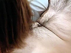 birthday gift for stepdad with wet blowjob and handjob from tattooed hungarian teen in bedroom