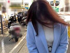 The busty h-cup lingerie saleswoman posts erotic promo videos in sexy bunny cosplay for slutty service fuck part1