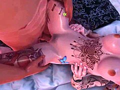 hey, check out this teen getting double penetrated in a wild fuck session