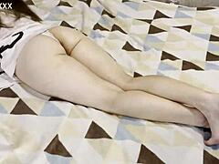 the young wife tried to check her phone casually, but her hubby got rock hard and started pounding her shaved pussy in close-up pov style