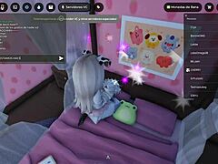 Curious busty woman connects intimately while her partner watches