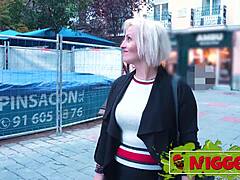 divorced mature blonde lolly hunts big black cocks for rough anal riding and deepthroat in interracial quickie