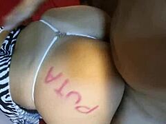 Karina and Lucas were getting it on when she screamed out with that huge ass shaking during intense orgasm.