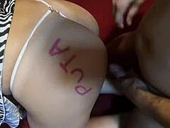 Karina and Lucas were getting it on when she screamed out with that huge ass shaking during intense orgasm.