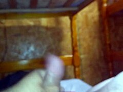 jerking off on the bed