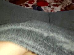 On Christmas Eve, while my stepsister decorated the tree, I snuck in some risky homemade POV masturbation, building to an amateur orgasm.