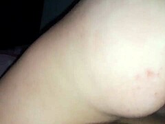intriguing cumshot filling up her tight vagina with hot load inside