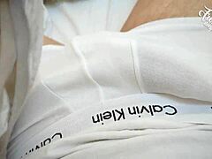 hey french guy, jerk off that monster cock in dirty panties roleplay with cum covered humiliation!