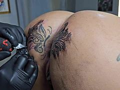 Whoa, check out how I'm modifying the tattoo around my ass - it's way bigger now than before!