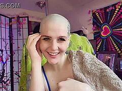 curvy blonde nympho teases with sensual dance in fishnets... 😏