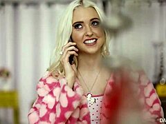 Small tit petite blonde teen gets best anal sex from bbc in gym cowgirl ride!