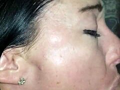 Whore Wife Gags on Huge Cock While Taking Deepthroat Choking from Big Dildo