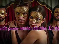 so i ended up turning into the little slut for my husband's friends in this erotic real story with synthetic images and voice