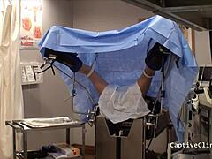 i uh i mean i'm like totally the human guinea pig here phoenix rose in this wild latex skirt spreading scene with vibrator close-ups and gloves