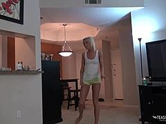 Maia Davis Strips Seductively To Get Him Hard For Anal And Pussy Fucking In Ffm Threesome With Brunette And Blonde Babes Ripping Clothes