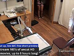 i uh i mean i'm like totally the human guinea pig here phoenix rose in this wild latex skirt spreading scene with vibrator close-ups and gloves