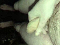 Monster Cock Exposed Boldly Outside in the Freezing Cold for Sexy Amateur Solo Action