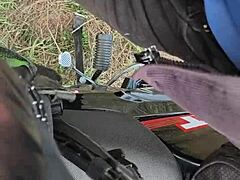 outdoor thrill as i jerk my big cock in public with ladies watching from afar