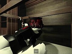 Enmascarado Folla A Una Chica Cosplayer Descansando Casi Se Corre Dentro