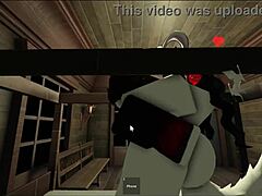 Enmascarado Folla A Una Chica Cosplayer Descansando Casi Se Corre Dentro